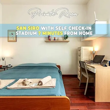 San Siro A 7 Minuti Stanza Top Con Zone Comuni Milan Exterior photo